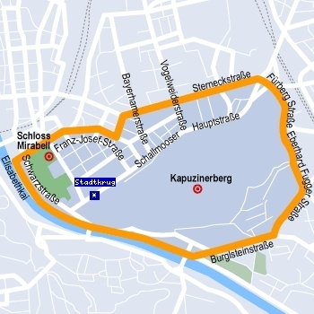 Location of Hotel Stadtkrug