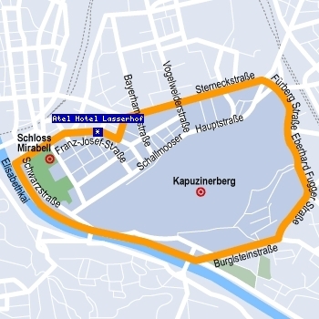 Location of Hotel Atel Hotel Lasserhof