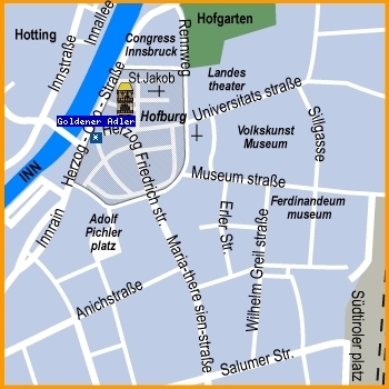 Location of Hotel Goldener Adler