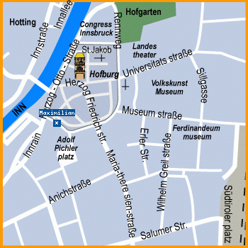 Location of Hotel Maximilian