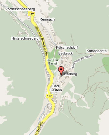 Location of Hotel Bayernhaus