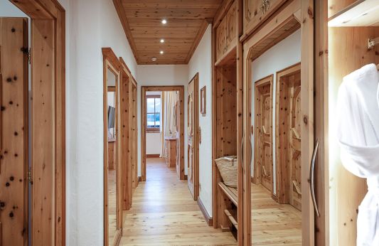 hallway with a lot of space